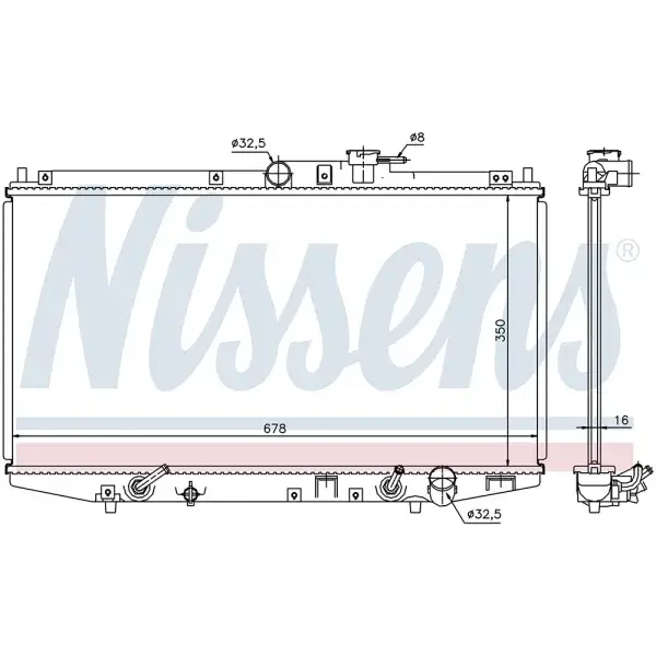 Meistverkauft Nissens Kühler (AT/MT) - 68117