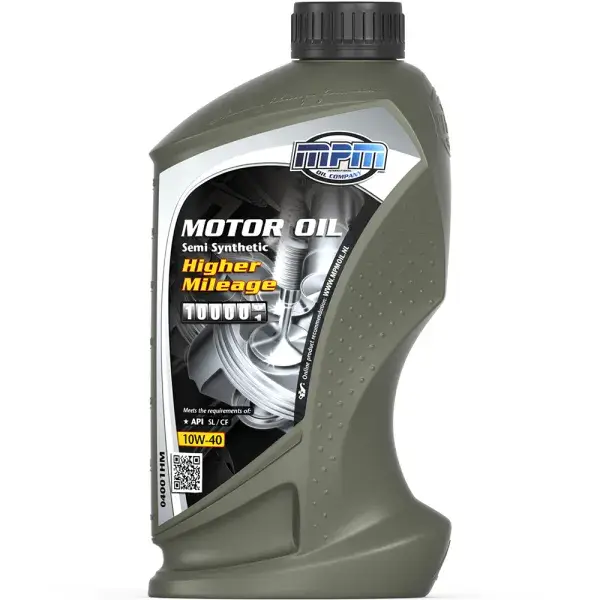 Jetzt Bestellen MPM Oil Motoröl 10W40 Semi Synthetic Higher Mileage - 1 Liter - MPM-04001HM