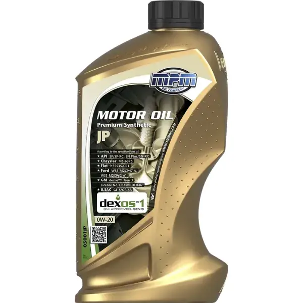 Neue Kollektion MPM Oil Motoröl 0W20 Premium Synthetic RC - 1 Liter - MPM-05001JP