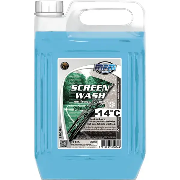 Begrenztes Angebot MPM Oil Scheibenreiniger Frostschutz Gebrauchsfertig -14°C - 5 Liter - MPM-85005BG