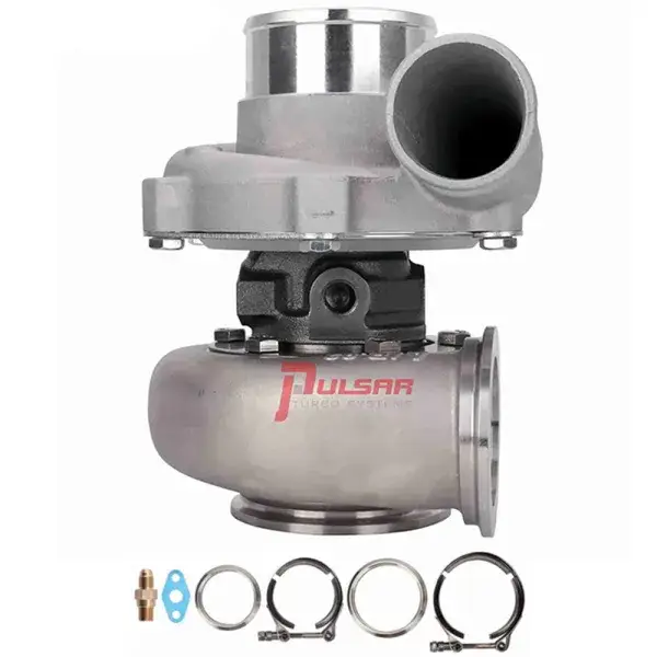 Pulsar Turbo Systems 2860 360HP GEN1 Dual Ball Bearing Turbo - T51R Mod - Cast Wheel - .82 Stainless Steel Dual V-Band - 102028108 Angebot