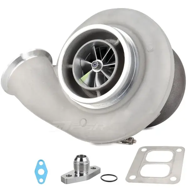 Geprüft Pulsar Turbo Systems 475 1000HP Gleitlager-Turbo - Billet Verdichterrad - T4 1.10 V-Band - 100140046