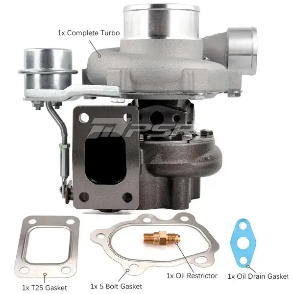 Pulsar Turbo Systems GTX2867R 550HP GEN2 BALL BEARING TURBO - T51R Mod - T25 .86 5 Bolt - Stamping 14psi - 102128177 Neue Ware