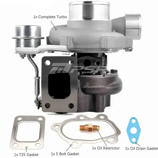 Versand Am Gleichen Tag Pulsar Turbo Systems 2860 475HP GEN2 Dual Ball Bearing Turbo - T51R Mod - T25 .64 5 Bolt - Stamping 7.4psi - 102128157