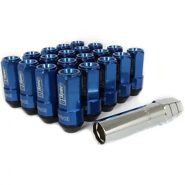D1 Spec Rad Muttern2in1 Alu/Stahl konisch - Blau - D1S-M001B Begrenztes Angebot