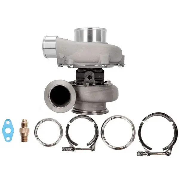 Pulsar Turbo Systems 3582 GEN2 880HP Dual Ball Bearing Turbo - T51R Mod - .64 Stainless Steel Dual V-Band - 102135724 Saisonangebot