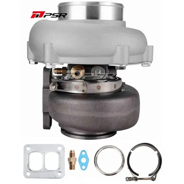Pulsar Turbo Systems 6862G 1050HP Dual Ball Bearing Turbo - Forward Rotation - T51R Mod - T4 Divided .85 V-Band - 102152735 Highlight