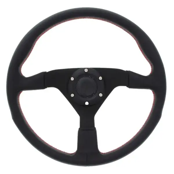 US-Racing Lenkrad 350mm Leder mit roten Nähten - USR-SW-350-R Top-Angebot