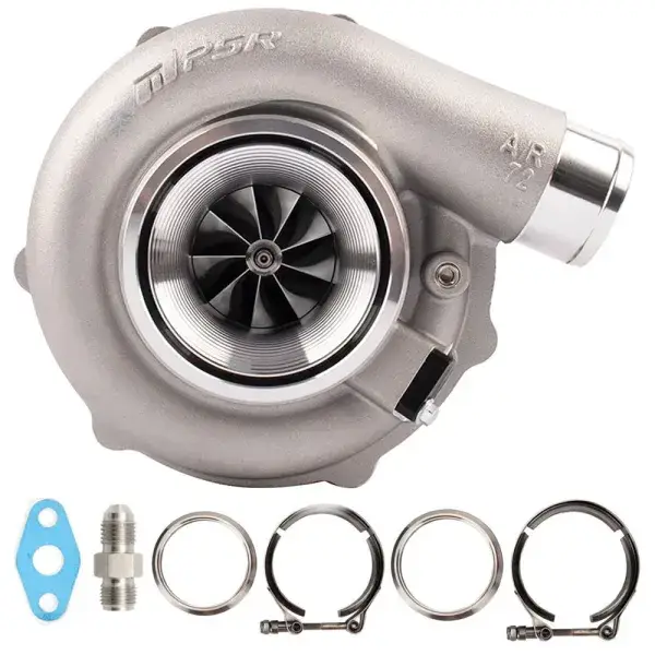 Pulsar Turbo Systems 6262G 900HP Kugellager-Turbo - T51R Mod .75 2.5inch Auslass - .83 Doppel-V-Band - 102152721 Schneller Versand