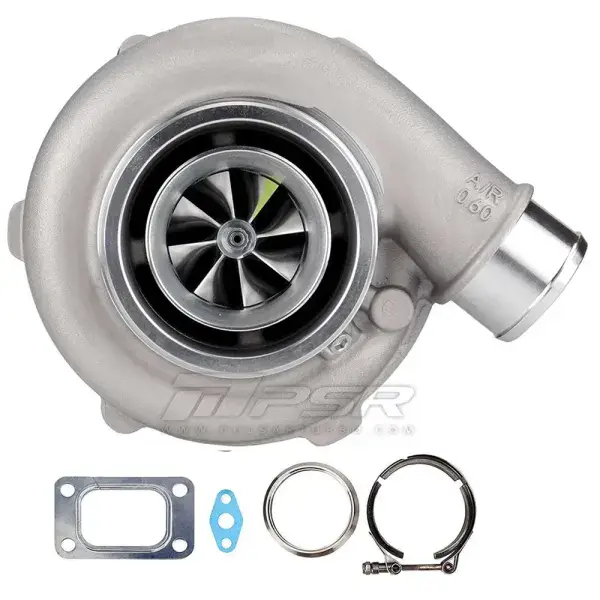 Markenprodukt Pulsar Turbo Systems 6466E 900HP Ball Bearing Turbo - T51R Mod - T4 0.63 V-Band Stainless Steel - 102167122