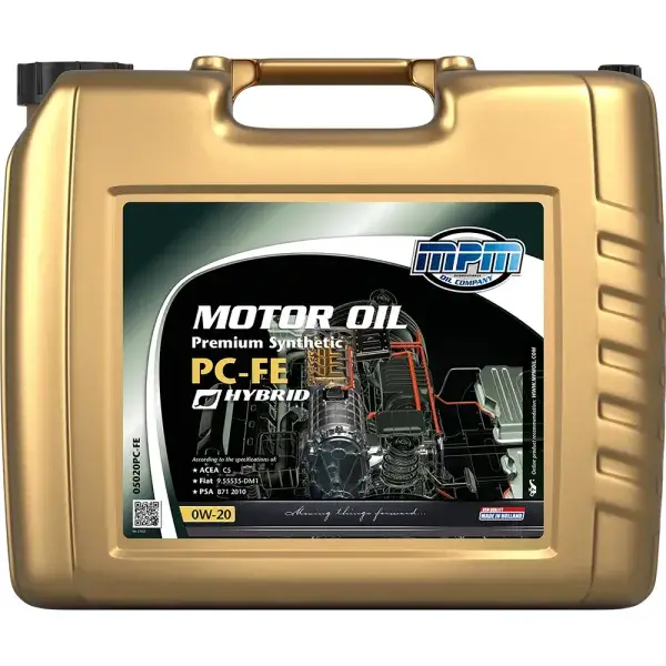 Schnäppchen MPM Oil Motoröl 0W20 Premium Synthetic PC-FE - 20 Liter - MPM-05020PC-FE