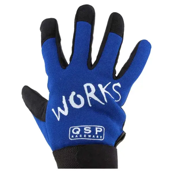 QSP Works Arbeitshandschuh - Größe M - Blau - QWORKS-M-BLU Schneller Versand
