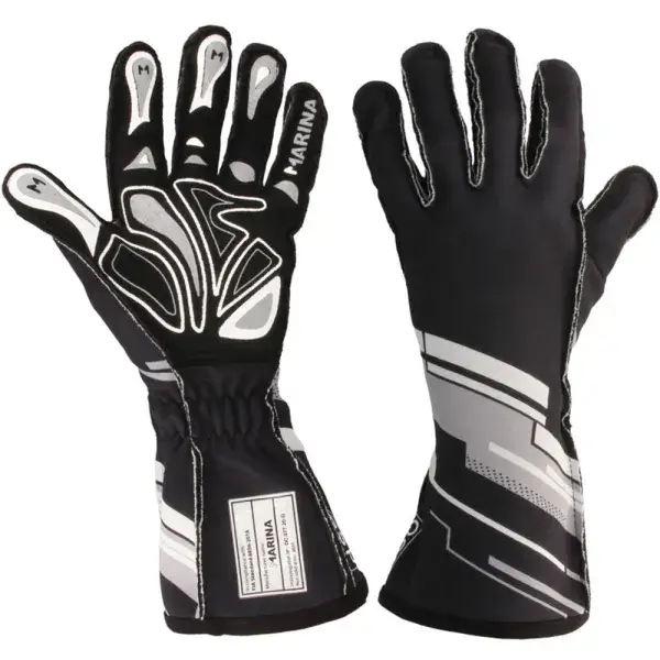 QSP Grip FIA Rennhandschuhe - M - Schwarz - QSGLFIA-BLACK-M Zertifiziert