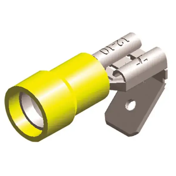 Super-Preis QSP Halbisolierter Kabelschuh männlich / weiblich 6.3 mm - Gelb - QC3063