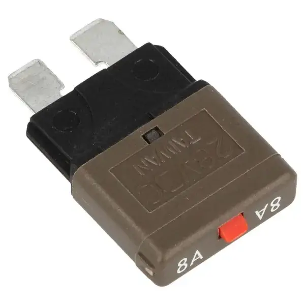 QSP Sicherung manuell rückstellbar 8A - Braun - QE8001-8A Neu Im Sortiment