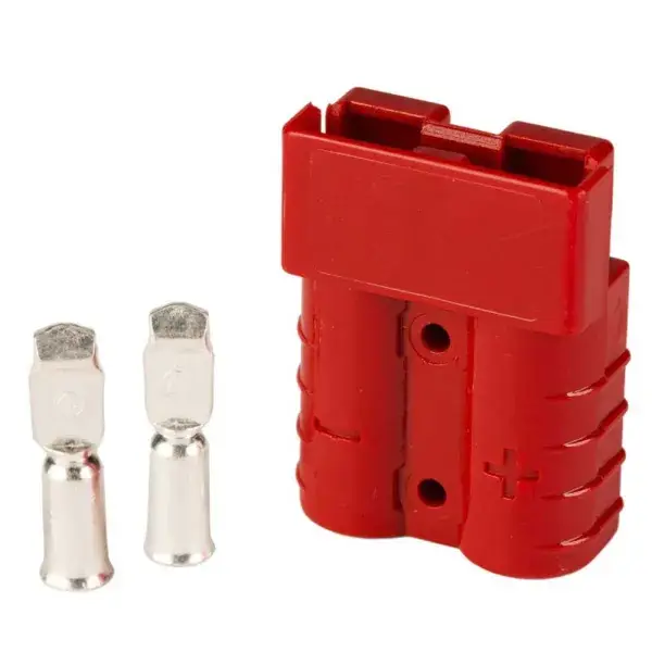 QSP Heavy duty Steckverbinder 50A 2-polig - Rot - QEPC050R Zertifiziert