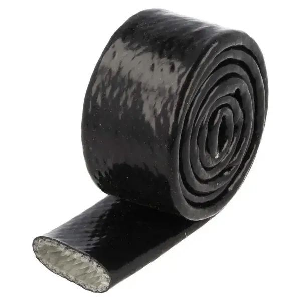Abverkauf QSP Hitzebeständige Hülle - 1 m x 25 mm - Schwarz - QFIRE-25-BLK