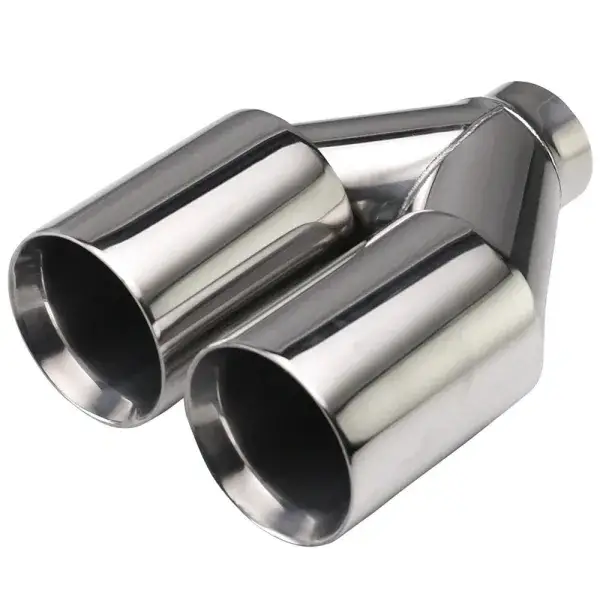 StraightFlow Auspuffblende doppelt rund gerade Spitzen 2x Ø76mm - 23-1976 Sale