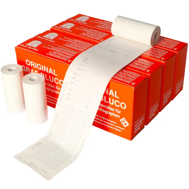 Sofort Bestellen 27 Rollen Thermo Druckerpapier für digitale Tachographen Fahrtenschreiber DTCO