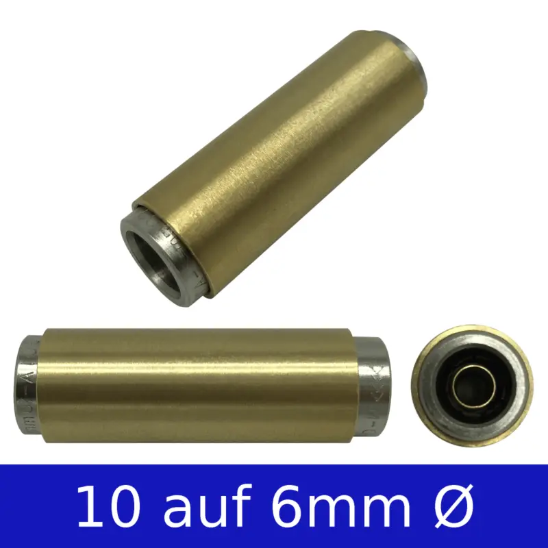Gerader Schnellsteckverbinder Reduzierung 10mm auf 6mm Ø Wochenendangebot