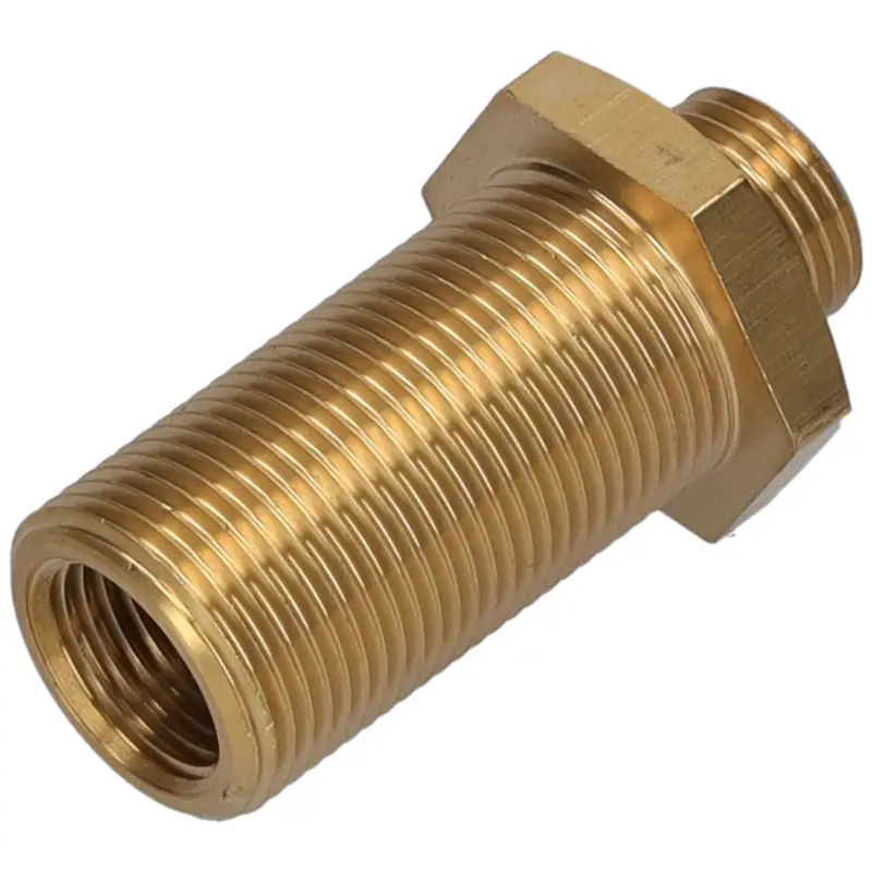 Gerader Schottstutzen M16x1,5 auf M22x1,5 AG mit M16x1,5 IG Online Kaufen
