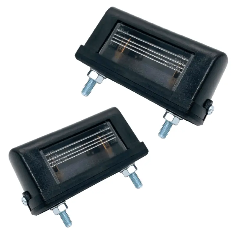 Jetzt Bestellen 2x Kennzeichenleuchte Halogen Kunststoffgehäuse 12V 24V