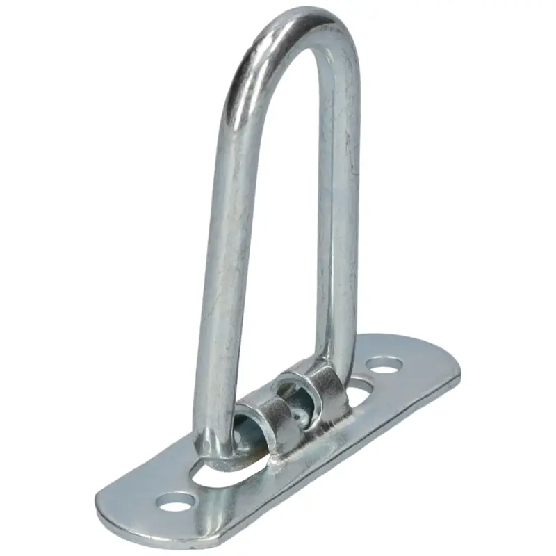 Bügelkrampe klappbar 2 Loch verzinkt Innenhöhe 45mm für Rundöse 36/40mm und Ovalöse 42x22mm Preisknaller