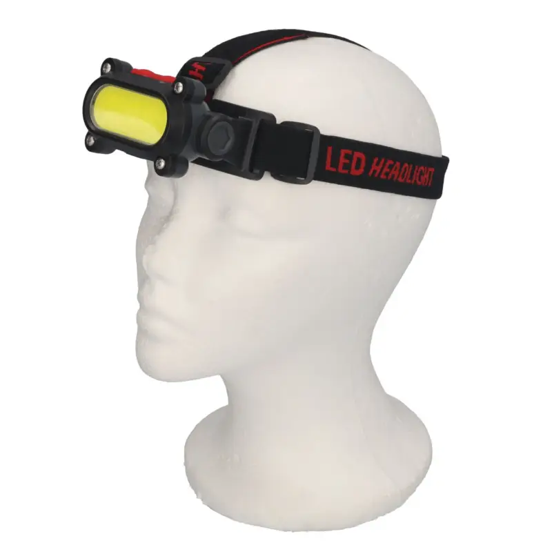LED Stirnlampe Kopfleuchte 250Lm 1200mAh 4 Funktionen mit USB Ladekabel Echt