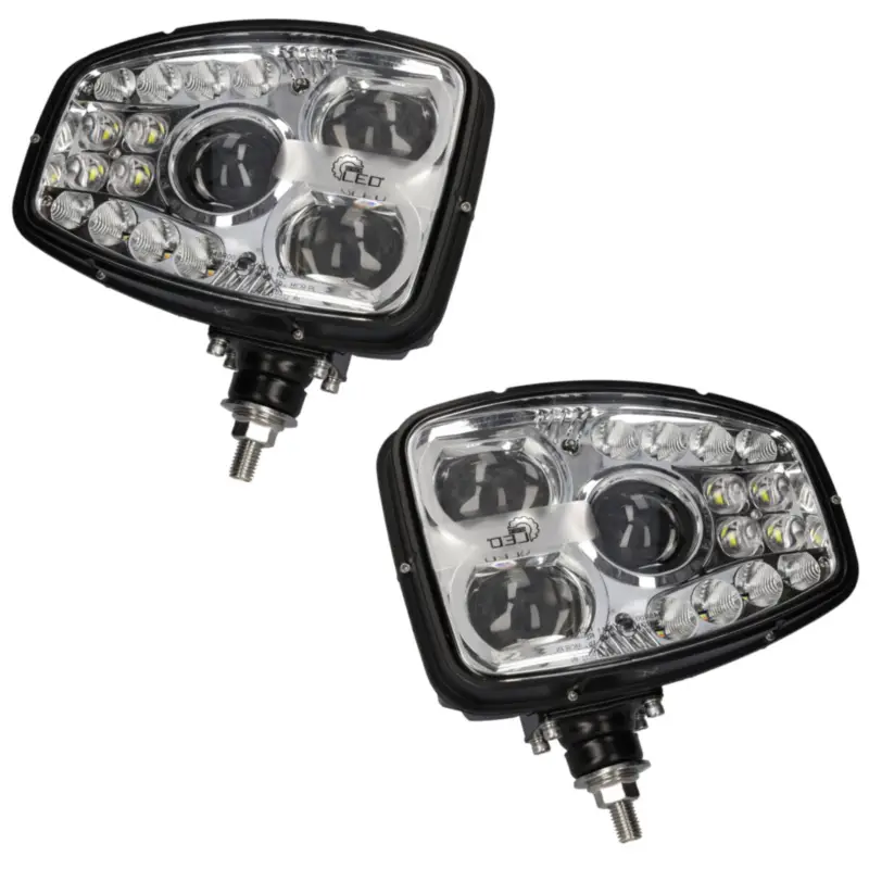 Abverkauf 2x Fahrzeugscheinwerfer LED 19 LED´s Position Abblend Fernlicht Tagfahrlicht Blinker