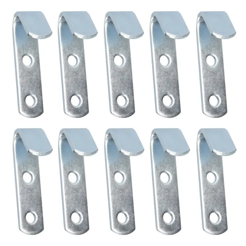 10x Planenhaken 2 Loch Metall verzinkt 65mm lang 15mm breit Lochabstand 20mm Preisknaller
