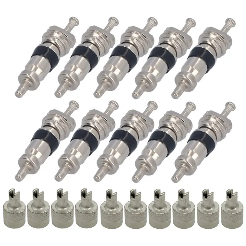 10x Ventilkappe Metall & Ventileinsatz Günstig