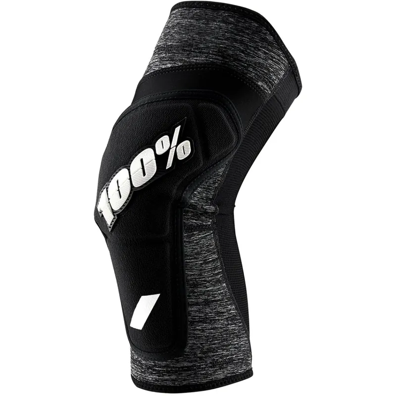 Schnäppchen 100% Ridecamp Knieschoner - grey heather/schwarz