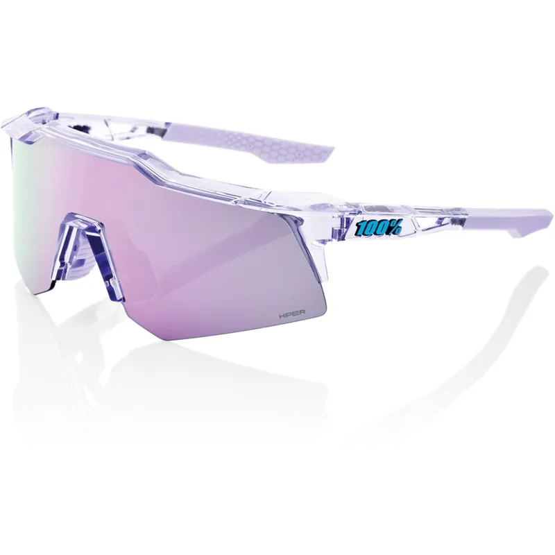 100% Speedcraft XS Brille - Polished Translucent Lavender - HiPER Lavender Mirror Clear Finale Aktion