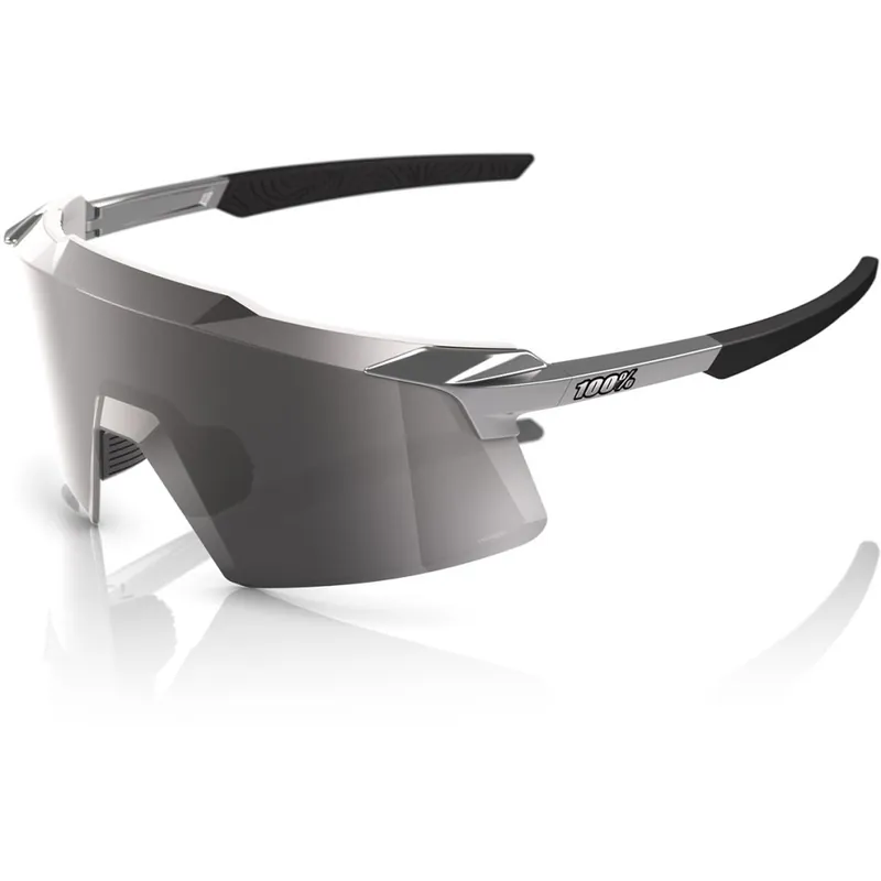 Versand Am Gleichen Tag 100% Aerocraft Brille - Gloss Black Chrome - HiPER Silver Mirror