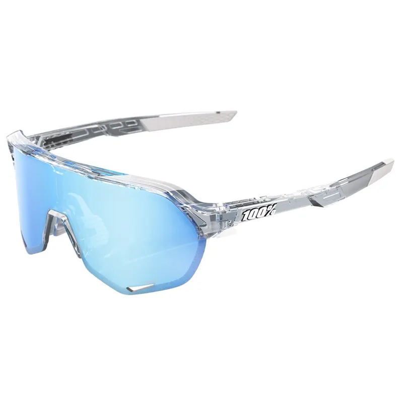 100% S2 Brille - Polished Translucent Clear/HiPER Blue Mirror Mega-Angebot