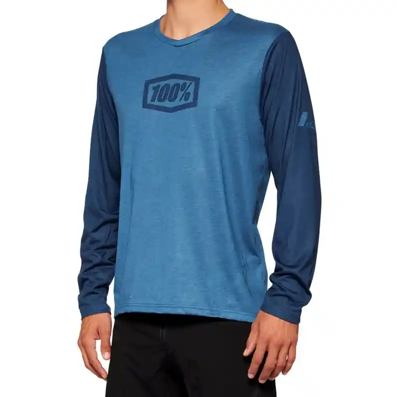 Versand Am Gleichen Tag 100% Airmatic Langarmtrikot Herren - slate blue