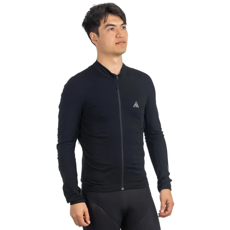 7mesh Ashlu Merino Langarm-Trikot Herren - Black Jetzt Kaufen