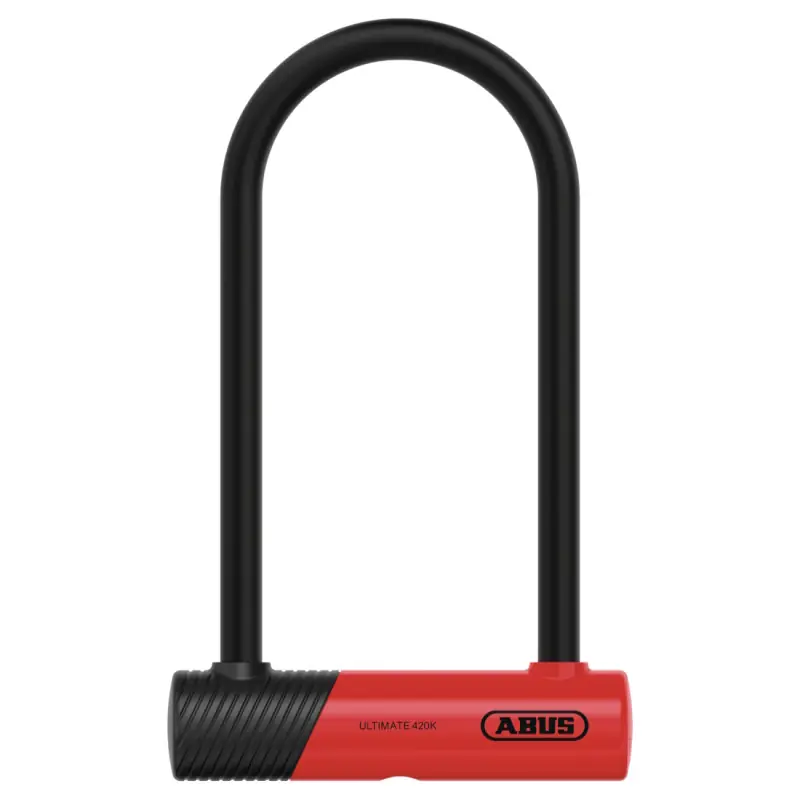 ABUS Ultimate 420K/170HB230 Bügelschloss + USH Halterung - black/red Günstig