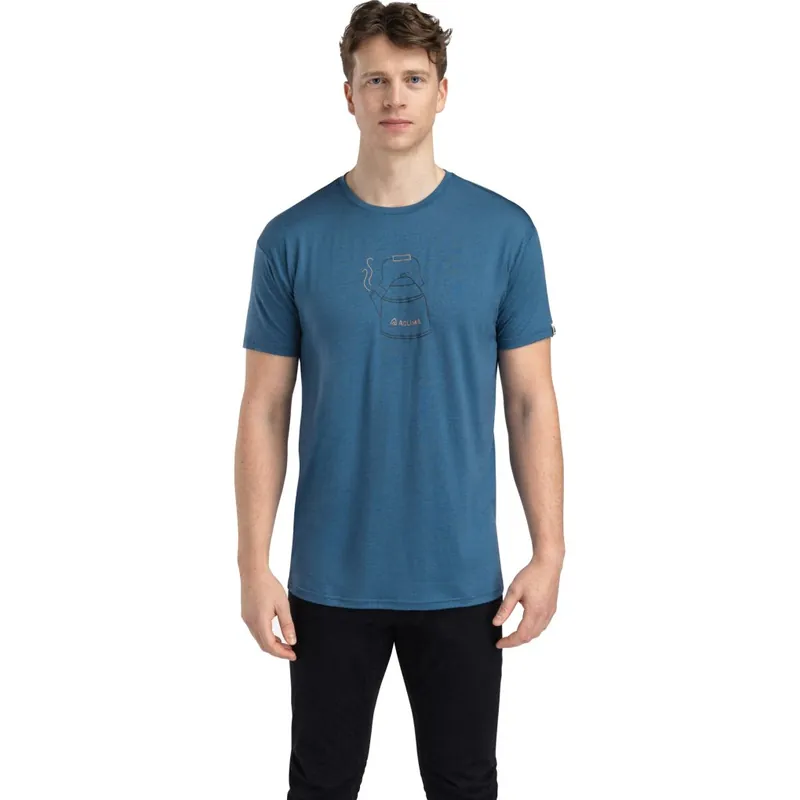 Markenprodukt Aclima Lightwool Kettle T-Shirt Herren - blue fusion