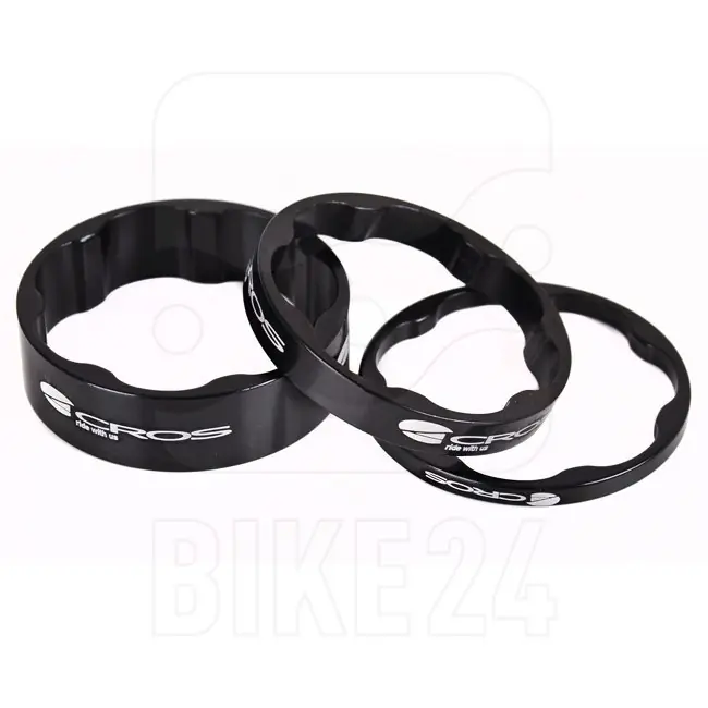 ACROS Spacer Set 1 1/8" HC - schwarz Zertifiziert