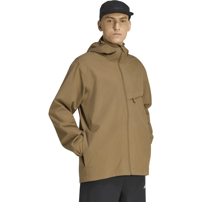 Begrenztes Angebot adidas Multi 2L Climaproof Regenjacke Herren - brown oxide KA6912