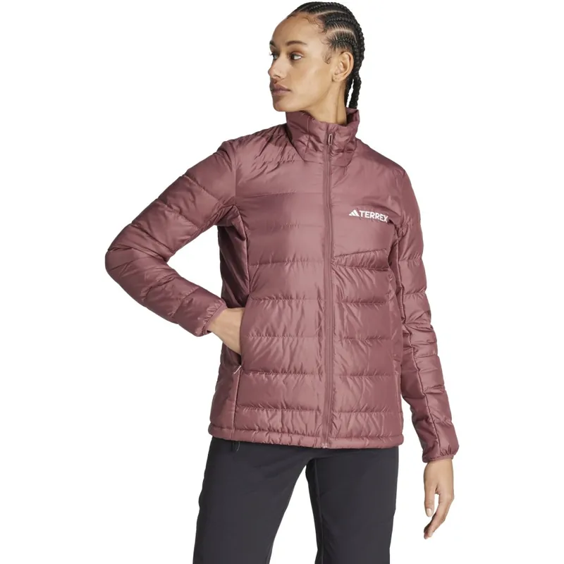 adidas TERREX Multi Light Daunenjacke Damen - quiet crimson JE6713 Rabatt