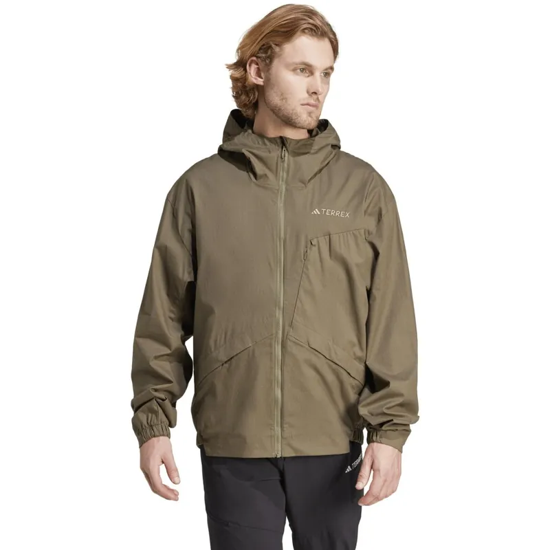adidas Xploric Wind Jacke Männer - olive strata IN4630 Nur Für Kurze Zeit