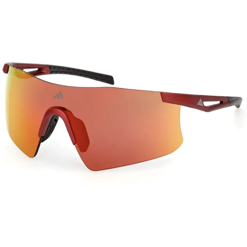 Angebot adidas Kaphiros SP0122 Brille - Matte Red / Roviex Mirror