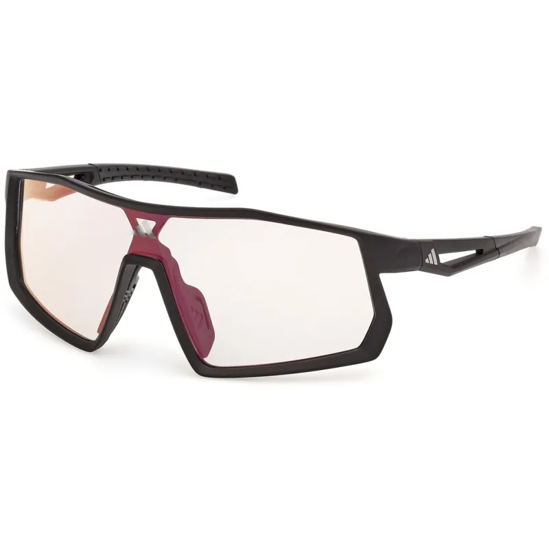 adidas Kentro S SP0127 Brille - Matte Black / Photochromic Red Mirror Expressversand