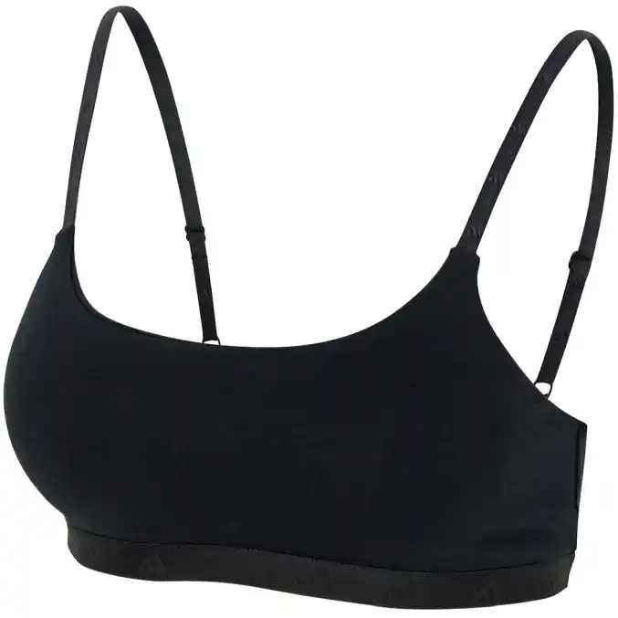 adidas Sports Underwear Active Essentials Cotton Scoop Bralette für Damen - 000 black Neu
