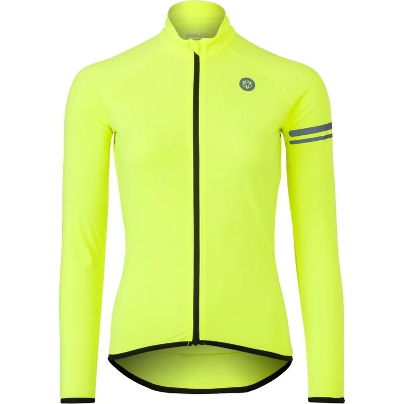 AGU Essential Thermo Langarm-Trikot Damen - hivis neon yellow Bestpreis