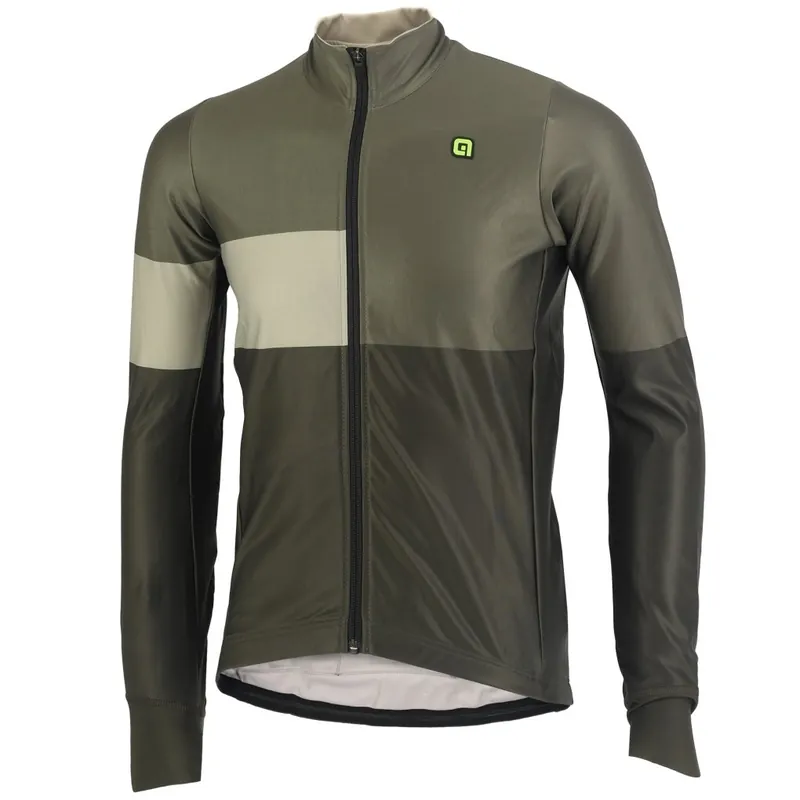 Billig Alé PR-E Geometric Fahrradjacke Herren - army green