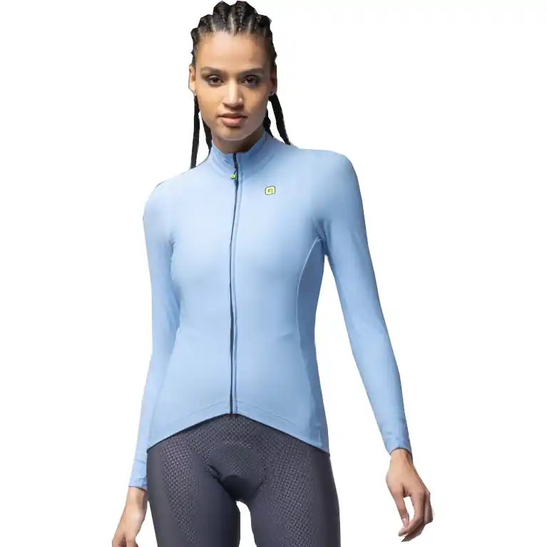 Letzte Chance Alé R-EV1 Warm Race 2.0 Langarm-Trikot Damen - sky blue