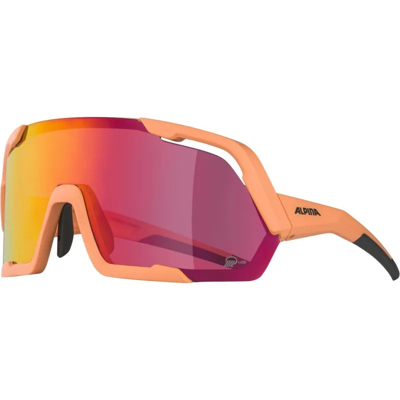 Alpina Rocket Q-Lite Brille - peach matt/mirror pink Jetzt Kaufen